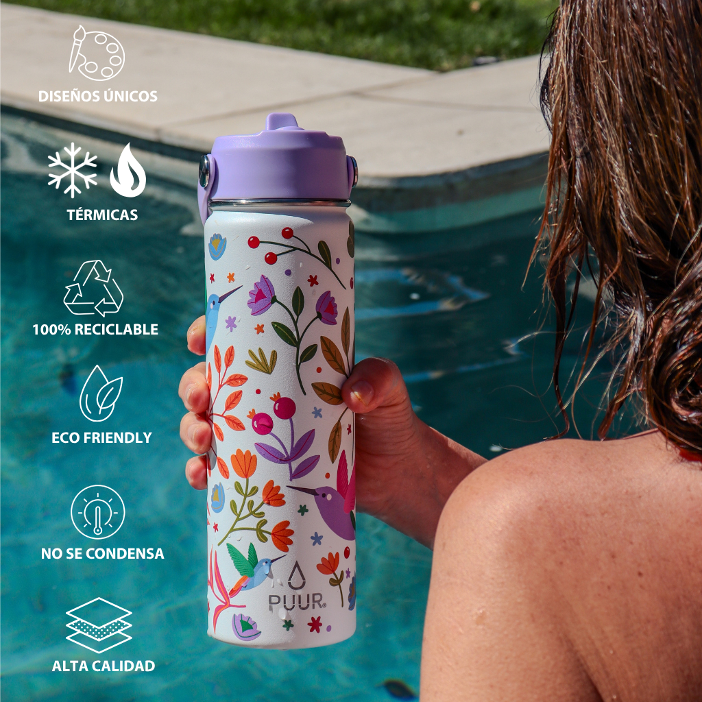 Botella Activa Natura Lila 660ml
