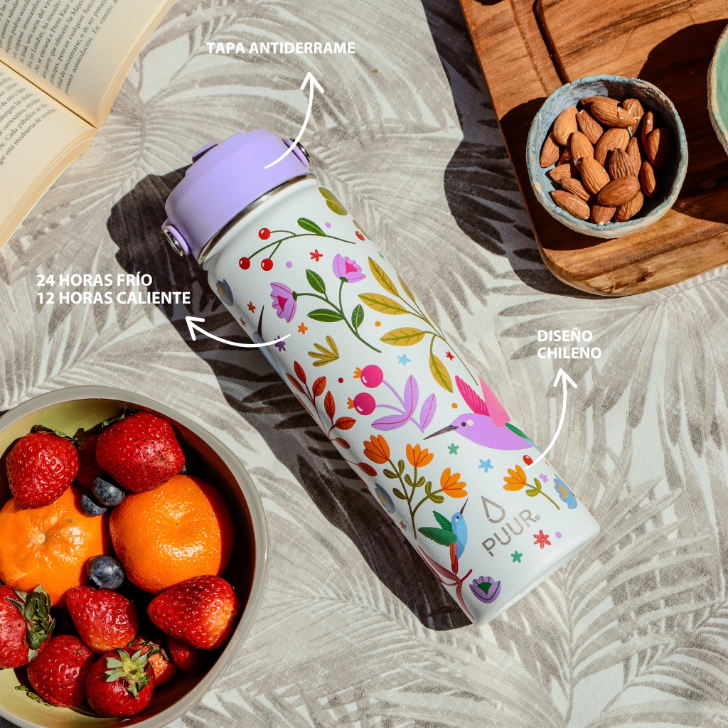 Botella Activa Natura Lila 660ml