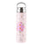 Botella termica puur activa con flores 660ml en fondo blanco