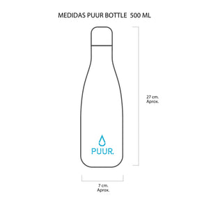 Medidas de Botella termica Puur 500ml