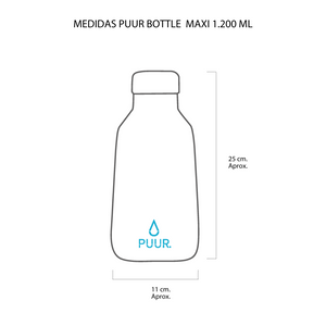 Botella Térmica Puur Bottle Maxi Onyx 1200 ml