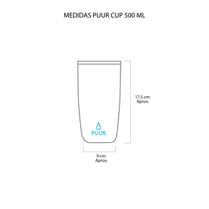Vaso térmico Puur Cup Viva Magenta 500 ml