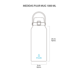 Botella Térmica Puur Activa Arena 1000 ml