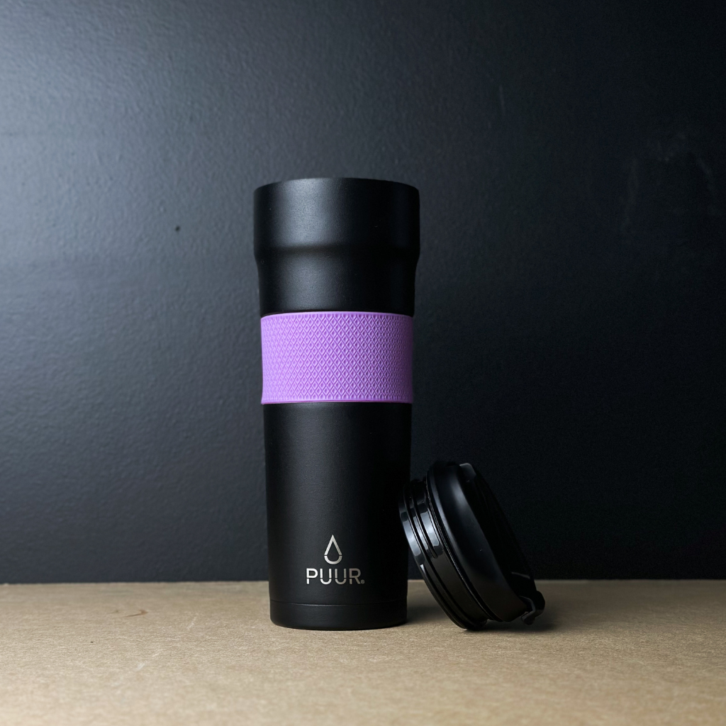 Vaso Térmico Puur Mug Onyx Lila 680 ml + Tapa Antiderrame