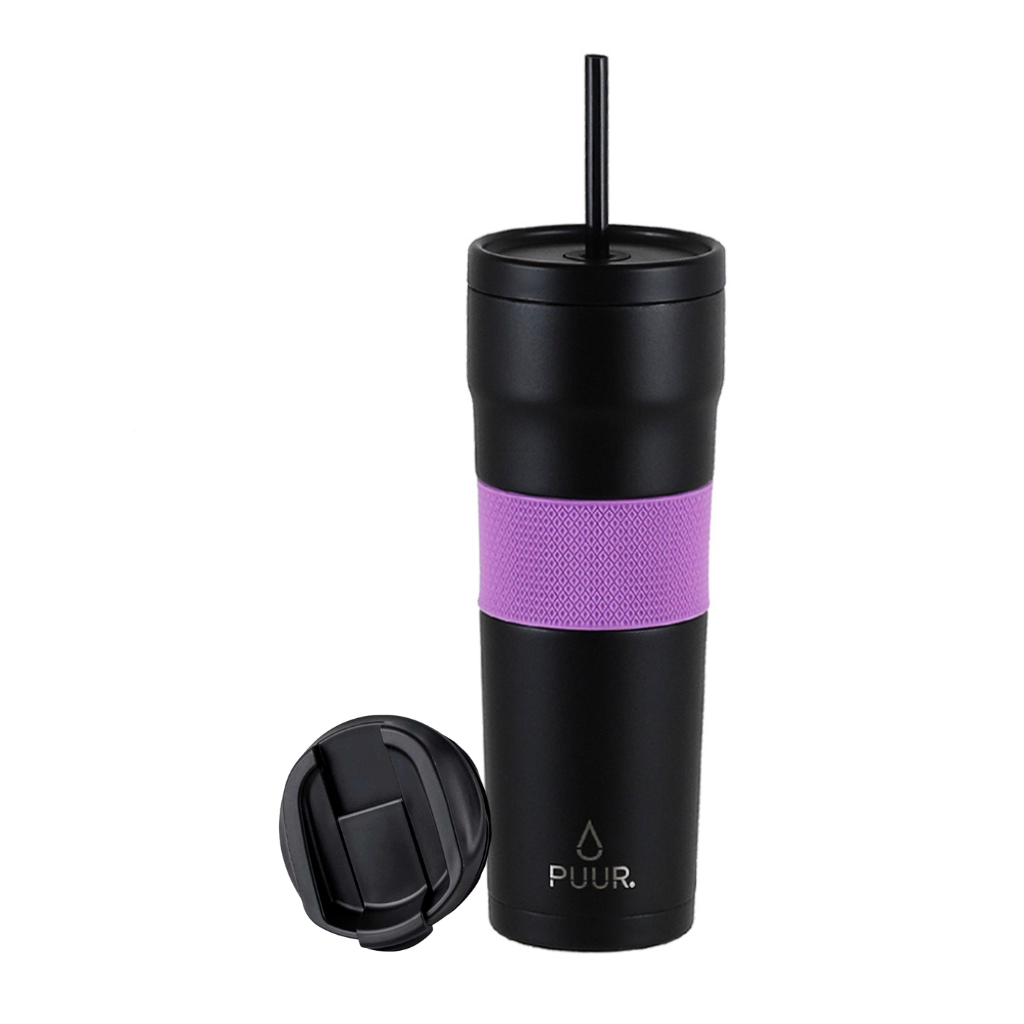 Vaso Térmico Puur Mug Onyx Lila 680 ml + Tapa Antiderrame