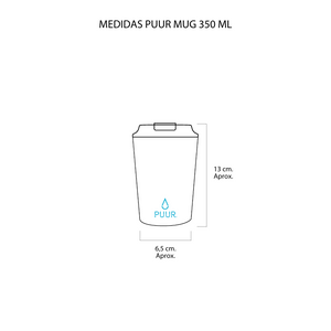 Vaso Térmico Puur Mug Onyx Hermético 350 ml