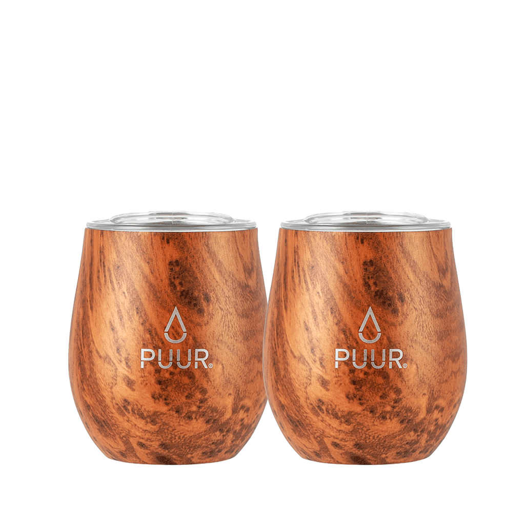 Pack de 2 Vasos Térmicos  Puur Cup Wood 240 ml