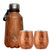 Set de Botella Térmica Puur Maxi  1200 ml + 2 cup Wood 240 ml