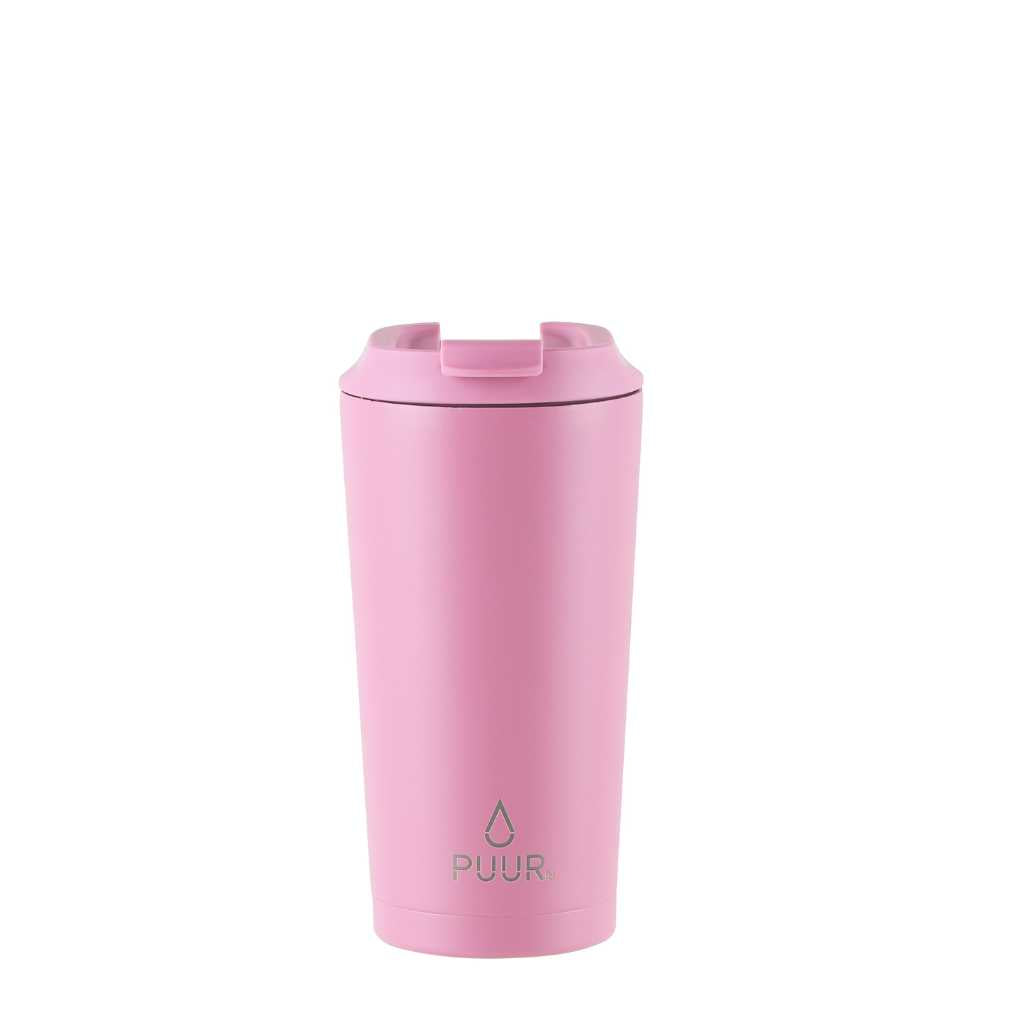 Vaso termico Puur 470ml color palo rosa en fondo blanco