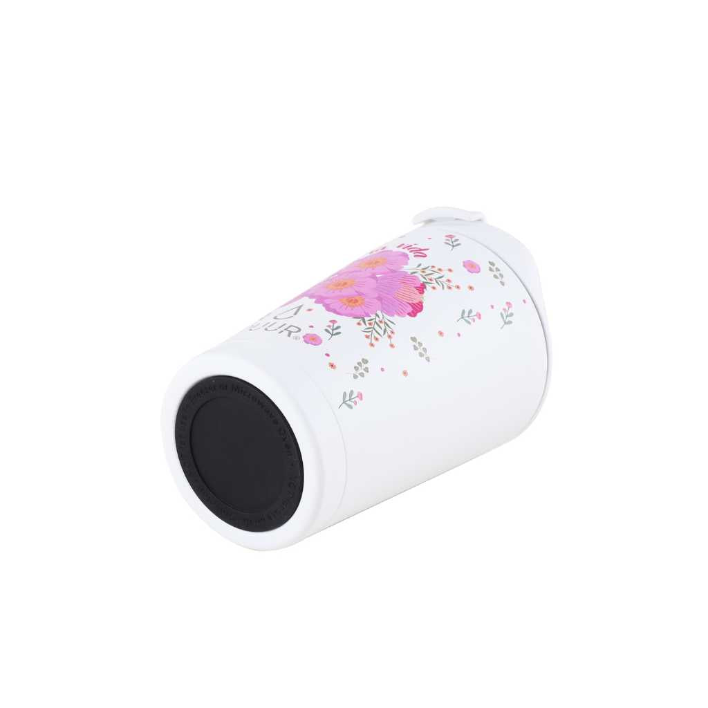 Vaso termico Puur 350ml floreado en fondo blanco