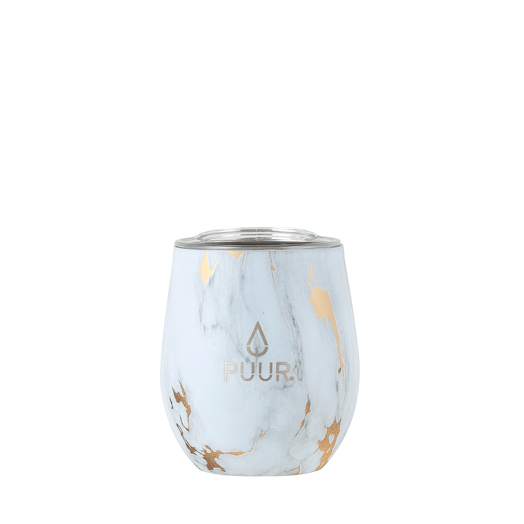 Vaso Térmico Puur Cup Gold Marble  240 ml