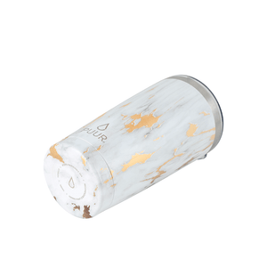 Vaso termico marca Puur 500ml de capacidad, color blanco marmoleado