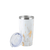 Vaso termico marca Puur color blanco marmoleado, capacidad 500ml de frente