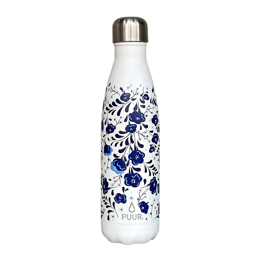 Botella Térmica Puur Bottle Blossom Blue 500 ml